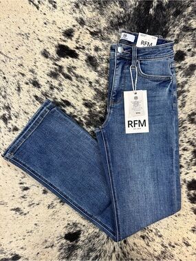 NWT RFM Slimmers High-Rise Blue Bootcut Jeans